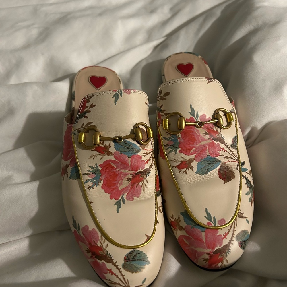 Floral Cream Women's Loafers